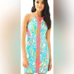 NWT Lilly Pulitzer Sasha Shift Dress SZ 4 Pop Up UGotta Regatta